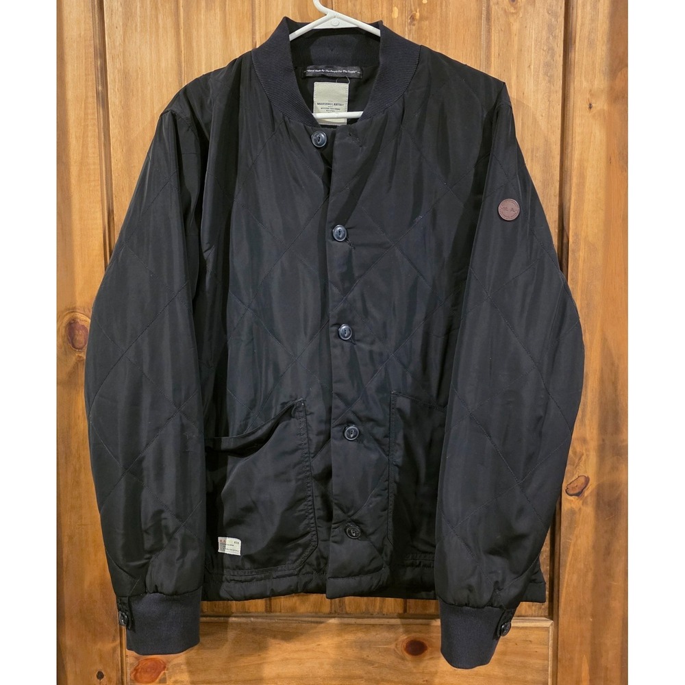 Marshall Artist Unisex‎ Compacta Resin Field Jacket Black Large Modern Tailoring